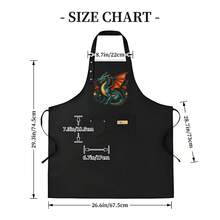 1 Piece Heavy-Duty High-Quality Kitchen Apron With Adjustable Waist And Chest Pocket - Durable Cooking And Baking Apron, Suitable For Home Use, Easy-To-Clean Protective Clothing, Ideal For Chefs, Bakers, Barbecuing, Frying, And Grilling - Ideal Gift For Cooks, High-Quality Plus-Size Apron, Apron With Logo, High-Quality Women's Apron, Women's Kitchen Apron, Women's Kitchen Apron With Pockets, Cooking Apron, Fun Apron, Black Apron With Red Accents, Red Women's Apron, Women's Apron With Pockets, Barbecue Apron, Cooking Apron - AZX0001 - 查看 5