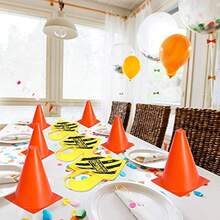 Gejoy 48 Pcs Construction Birthday Party Supplies Halloween Worker Costume Role Play Construction Hats And Vests Tote Bag And Traffic Cones For Dress Up Cosplay Party Decorations With Interactive Role Play Elements And Durable Design For Outdoor And Indoor Use - 如圖 - 查看 6
