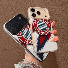 Funda para móvil con el logo del  de Múnich. Compatible con teléfonos ,  17,  16 Pro Max,  15 Pro Max,  13 y  12. Fabricada en TPU para una protección eficaz contra golpes y caídas. Un regalo perfecto para familiares, amigos, seres queridos, parejas y para Navidad. - Negro - Ver 3