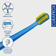 Curaprox Cepillo de dientes CS 5460 Ortho - Cepillo de dientes manual con corte especial para tirantes con cerdas 5460 Ultra Soft CUREN - Color aleatorio(default) - Multicolor - Ver 4
