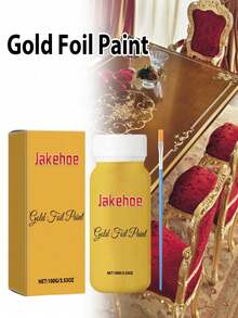 150g Weather-Resistant Water-Based Gold Paint, Weather-Resistant Water-Based Roman Column Decorative Gold Paint, Outdoor Gold Foil Paint, Random Shipment Of New And Old Models - one-size - View 12