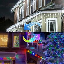 240LED 88Ft Connectable String Lights Indoor Outdoor Wire Warm White Lights Twinkle Fairy In With Timer Bedroom Classroom Wedding Tree Patio Decor - Cold White⇋Multicolor + 240LED - View 6