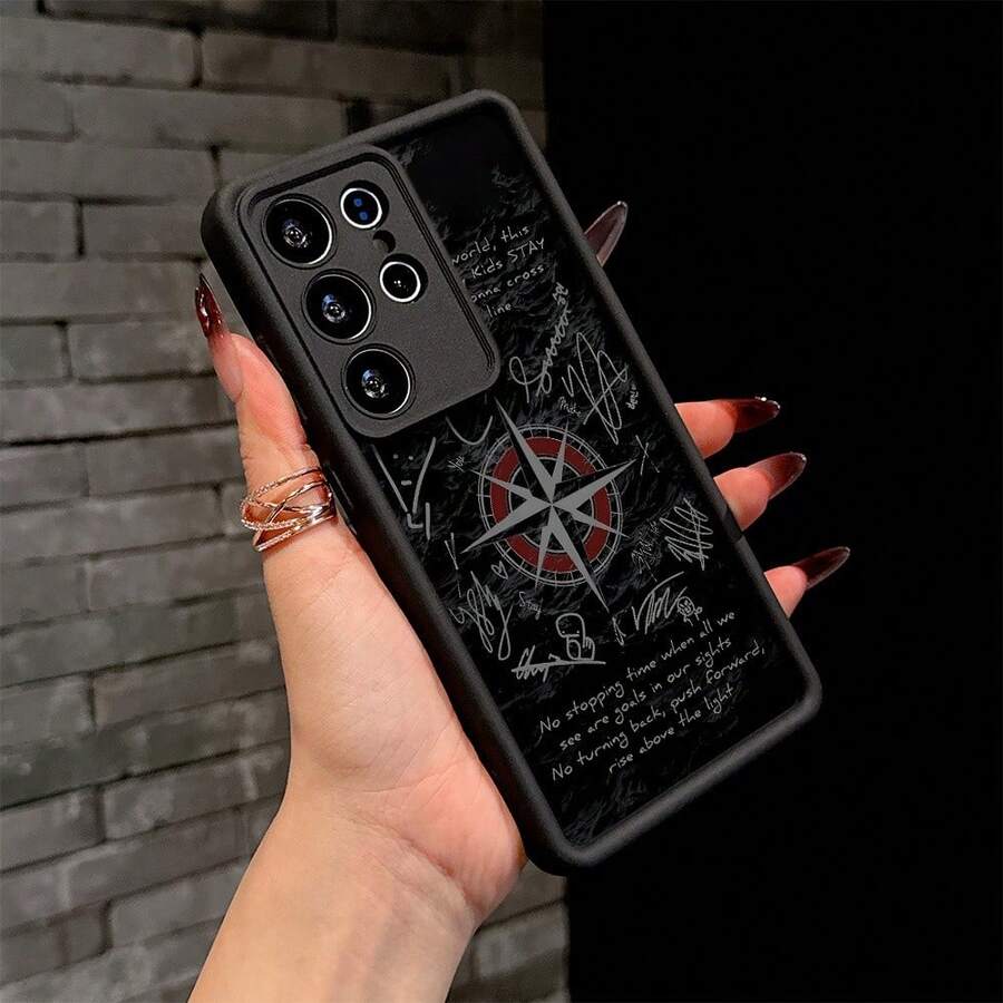 Phone Case: Korean Fashion Group S-Stray Kpop K-Kids- Phone Case Suitable For Galaxy S25 S24 S23 S22 S21 S20 FE Ultra Plus 4G 5G Anti Fall Soft TPU Back Cover,Suitable For IPhone17 Air - màu đen - Xem 1