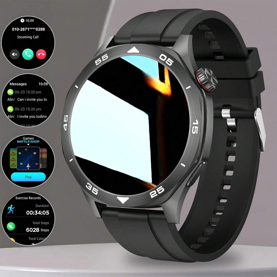 Smart Watch For Men, Business, Daily Office Wear, Can Make Calls, Multiple Sports Modes, Step Counting, Calories, Fitness, Running Watch, Compatible With Android And IOS, Men's Watch Gift