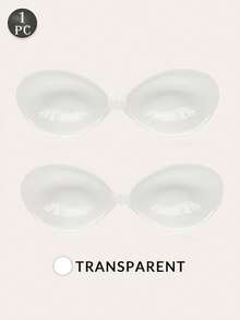 1 Piece New Black Of Silicone Invisible Bra, Women's Super Adhesive Silicone Invisible Bra, Wedding Bra, Reusable Women's Underwear, Dress, Vest. - Multicolor - View 11