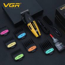 VGR Hair Clipper Professional 9000 RPM Hair Trimmer Electric Digital Display Trimmer Set Adjustable Hair Clippers Men V-285 V-282T