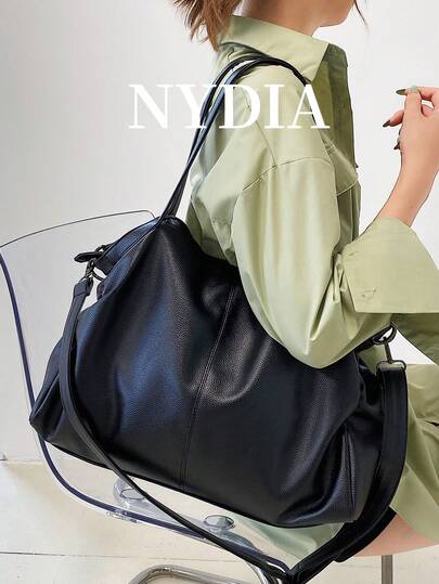 Lightweight,Business Casual Minimalist Shoulder Tote Bag For Teen Girls Women College Students,Rookies & White-Collar Workers Perfect For Office,College,Work ,Business,Commute,Outdoors, Travel, Outings, Fashionable Tote Bag With Zipper, Eye-Catching Work Bags For Women, School Supplies, School Bag, School Handbag, School Tote Bag, School Bookbag, Back To School Bags, Large Capacity, Waterproof, Portable, Foldable, Classic Casual, Suitable For Teen Girls Women College Students, Teacher, Perfect For Back To School, First Day Of School