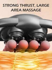 16-Head Electric Deep Tissue Massage Device, 99 Adjustable Levels, High-Frequency Percussion Massager With LCD Display, USB Rechargeable, Suitable For Back, Neck And Full Body Relaxation