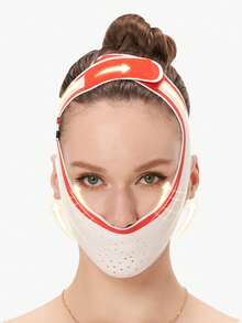 1pc Women V-Shaped Face Lifting Bandage, Reusable Sleeping Face Slimming Strap