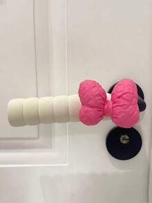 1 pieza/2 piezas Funda protectora de manija de puerta con lazo, adecuada para puertas y ventanas de dormitorios de adolescentes, guantes de puerta anti-colisión, antiestático, anti-colisión, adecuado para baño, dormitorio, balcón, cocina, alféizar de ventana - Blanco - Ver 13