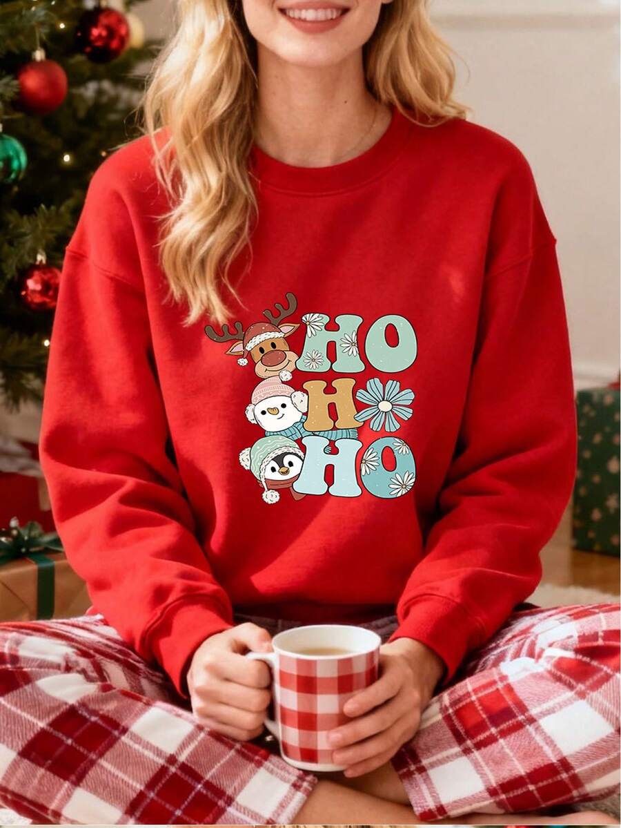 Women Sports Sweatshirts - Red - View 1