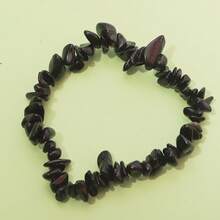 1pc 5-8mm Teens' Spiritual Natural Stone Bead Bracelet, Agate/Obsidian/Lapis Lazuli & Other Chakra Balancing & Energy Boosting Healing Stones, Suitable For Teens, Daily Wear, Holiday Gifts, Boho Fashion Jewelry - Multicolor - View 3