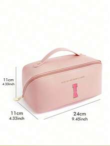 Multifunctional Travel Storage Bag, Letter Cosmetic Bag,PU Leather Waterproof Cosmetic Bag,Large Capacity Double Layer Cosmetic Bag, Cosmetics Organization And Storage, >Organizacion,Cosmetic Storage Bag, Skin Care Bag, Large Capacity Toiletries Bag, Travel Home Cosmetic Bag Organizer, Travel Accessories, Makeup Bag Make Up Bag Makeup Pouch Toiletry Bag Wash Bag Travel Essential Cruise Essentials Vacation Essentials For Men Women - Multicolor - View 51