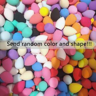 10pcs Large Size Non-Powdery Makeup Sponge Blender, Professional Makeup Sponge Puff For Foundation, Concealer, Powder, Cosmetic Makeup Tool