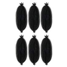 Afro Twist Hair 1-6 Packs, Springy Afro Twist Hair Pre Fluffed Spring Twist Hair Pre Stretched Wrapping Hair For Soft Locs Hair Extensions - Multicolor - View 6