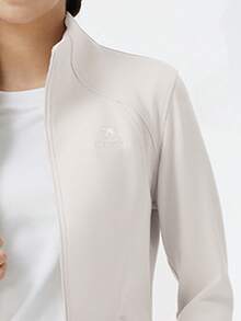 CAMEL CROWN Women's Outdoor Fleece Jacket Autumn/Winter Yoga Jacket Warm, Flattering And Slimming Hiking And Outdoor Wear Fashionable Stand Collar With Fleece Lining Sportswear