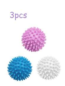 Gói 5 quả bóng sấy quần áo có thể tái sử dụng, loại bỏ vết bẩn, chống xù lông, chuyên dụng cho một số loại vải, không cần điện, loại bỏ xơ vải, làm mềm vải, giảm nhăn và tĩnh điện, ngăn ngừa rối quần áo trong gia đình và tiệm giặt là tự phục vụ, có nhiều màu sắc - Nhiều màu - Xem 14