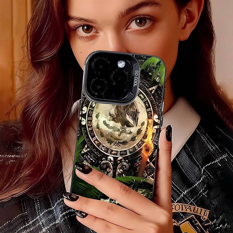 Funda para teléfono con diseño de águila, compatible con Samsung, 17, 16 Pro Max, 15 Pro Max, 13 y 12. Fabricada en TPU para una protección eficaz contra golpes y caídas. Un regalo ideal para familiares, amigos, seres queridos, parejas y para Navidad. - Negro - Ver 1