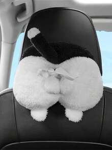 1pc Corgi Butt Funny Car Tissue Box, Creative Cute Car Interior Tissue Holder, Car Accessories, Christmas Gift - Multicolor - View 7