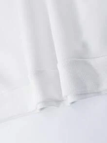 Freizeitbequemer Herren-Hoodie - Baumwoll-Polyester-Mischgewebe, geeignet für Herbst und Winter - Weiss - Übersicht 5