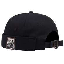 2025 Unisex Brimless Hats Visor-Less Sailor Skullcap Beanies Viral Trucker Green Berets Men Casual Stackable(1pcs ) - màu đen - Xem 2
