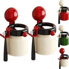 Magnetic No-Drill Toothbrush, Suction Cup Hanging Toothbrush Holder Storage Rack, Toothbrush Holders Wall Mounted,Shelf-Space-Saving, For Family Bathroom,White - 綠色 - 查看 8