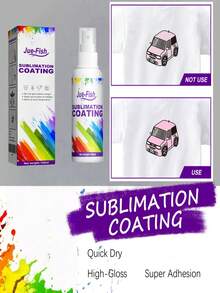 Sublimation Coating Spray, Durable, Scratch-Resistant, Suitable For Heat Transfer Printing On Clothing, Multi-Purpose With Strong Adhesion. DIY Your Own Design, Resistant To Wear, Scratches, Friction And Ink Stains.