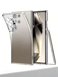 Original Clear TPU Case For S25 S24 S23 S22 S21 Ultra FE Plus - Ultra Thin Soft TPU Cover With Crystal Clear Design, Minimalist Style, Durable Material, Tech Enthusiasts, Smartphone Owners - Transparent - View 1