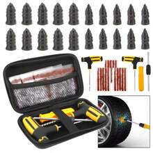 摩托车真空补胎钉、汽车轮胎修理工具包及收纳盒、汽车无内胎轮胎修理工具包，完美的圣诞礼物