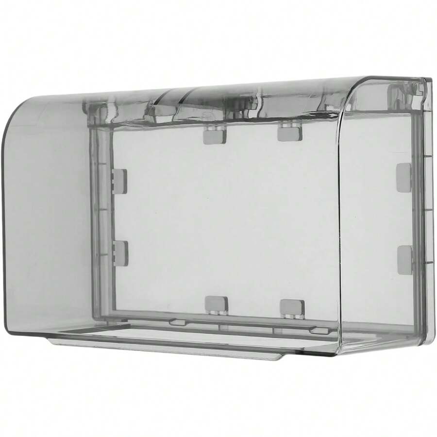 1pc Dual Position Switch Socket Protective Cover, Waterproof Switch Cover, Suitable For Kitchen, Bathroom, Living Room, With Built-In Adhesive, Suitable For Various Walls