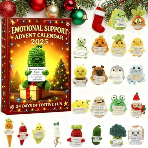 2026  Advent Calendar 24 Days Mental Health Tools And Affirmation Cards For Adults And Teens 2D Acrylic Tabletop Display Daily SelfCare And Mindfulness Practice