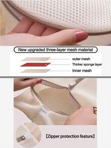 6pcs Deluxe Laundry Bag Set For Delicates - Thick, Double-Layer Protection With Exquisite Embroidery, Zippered Closure, Durable Polyester, Machine Washable Laundry Wash Bag Mesh Laundry Bag - Multicolor - View 5