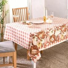 Kitchen Tablecloth - 213.4 X 152.4 cm (Rectangular) + Rust - Pumpkin Harvest - View 2
