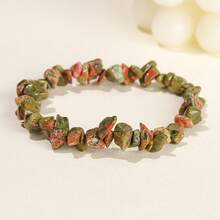 1pc 5-8mm Teens' Spiritual Natural Stone Bead Bracelet, Agate/Obsidian/Lapis Lazuli & Other Chakra Balancing & Energy Boosting Healing Stones, Suitable For Teens, Daily Wear, Holiday Gifts, Boho Fashion Jewelry - Multicolor - View 36