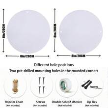 1pc Happy Valentine's Day Dwarf Metal Sign Plaque (8 Inch X 8 Inch/20 X 20 Cm), Round Plaque, Wall Decor, Home Decor, Room Decor, Porch Decor. Suitable For Bar, Kitchen, Cafe, Home Office Decor, Party Decor, Valentine's Day And Holiday Gift, Holiday Decor | Vibrant Metal Sign | Durable Metal Sign, Metal Wall Art Decor, Random Hole Placement - 1PC - View 11