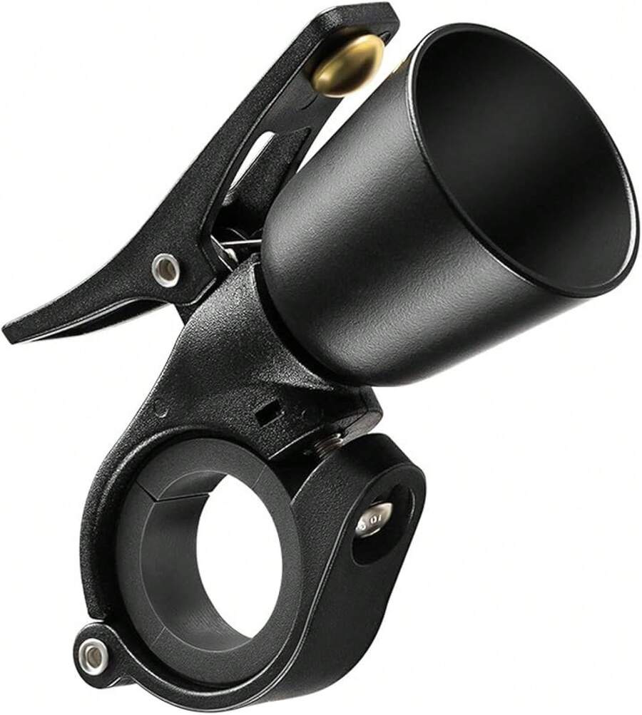 Timbres de Bicicleta,Campana de Bicicleta de Montaña,Campanas de Bicicleta con Sonido Fuerte,Campanas de Cuernos,Ajuste para Manillares de 0.87-1.25in/22.2-31.8mm - Negro - Ver 1