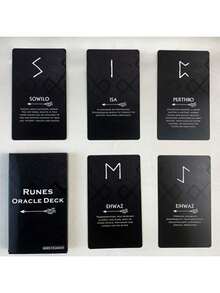 Mystical Moon Oracle 60-Card Deck-Insightful Fortune Telling Cards With Keywords For Guidance On Timing,Life Choices & Relationships,Tarot Cards For Beginners,Funny Party Board Game,Paper Material,Suitable For Teens & Adults 14+ - Multicolor - View 6