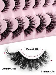 Sibeuna 14 Pairs Cat Eye False Eyelashes, Natural & Fluffy, Create Charming Flared Eyeliner Look, Enhance Delicate Makeup - Cat eye Lashes - View 3