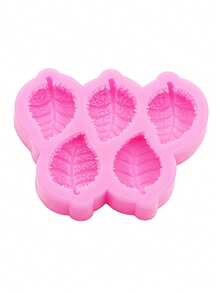 1 khuôn silicon hình lá nhỏ bằng silicon lỏng màu hồng, phụ kiện nhựa để chế tạo gel kem, nhựa, hoa tai, phụ kiện tóc, ốp điện thoại và các bộ phận trang trí - Hồng - Xem 5