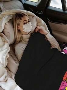 Kawss Merch Kawaii Kaw Blanket For Men Women Warm Cozy Fluffy Throw Blankets For Bed - 黑色 - 查看 4