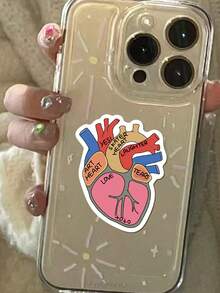 50pcs Vintage Anatomy Science Stickers, Suitable For Laptop, Phone, Skateboard, Helmet, Diary, Scrapbook - Multicolor - View 3