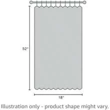 Decor Riley - Panel de Cortina de Ventana filtrante de luz, Individual 54 Pulgadas de Ancho x 84 Pulgadas de Largo, Gris Claro, Lindas Cortinas Grises para recámara, decoración de Lazo, Cortinas(B 45.7An x 132.1Al cm (1 Paneles)) - Multicolor - Ver 6