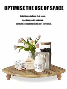 • High-Quality Solid Wood: This Corner Countertop Organizer Is Meticulously Crafted From 100% Solid Wood. Its Surface Retains The Natural Wood Grain, Making Each Piece Unique While Ensuring Durability.
• Multi-Functional Use: This Wooden Organizer Is Versatile And Can Be Used As A Centerpiece For Dining Tables In The Dining Room Or Living Room. It Can Organize Items On Kitchen Countertops, Coffee Bars, Or Bathroom Vanities. It Can Also Be Used As A Cake Stand At Parties.
• Charming Decorative Effect: Its Design Makes It A Great Choice For Various Decor Styles, Especially Rustic Styles. The Painted Surface Adds A Touch Of Elegance Whether Placed On A Coffee Table, Kitchen Counter, Or Desk.
• 100% Satisfaction Service: We Are Committed To Providing Our Customers With The Best Decorative Trays And Making Customer Satisfaction Our Mission. If You Have Any Questions Or Concerns, Please Feel In Touch With Us. - 彩色 - 查看 2