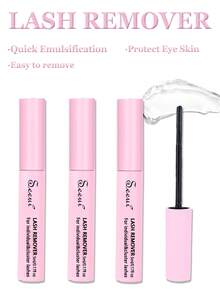 3pcs/2pcs/1pc Lash Remover For Cluster Lashes 5ml Remover For Lash Extensions At Home Lash Clusters DIY Eyelash Extension Remover DIY Lash Extension Remover Adhesive - 黑色 - 查看 1