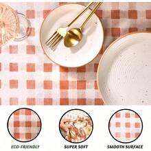 Kitchen Tablecloth - 213.4 X 152.4 cm (Rectangular) + Rust - Pumpkin Harvest - View 4