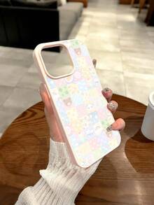 Cute Plaid Pattern Pattern Magnetic Clear Phone Case For IPhone 17 16 15 14 13 12 11 Air Pro Max Plus,For Samsung Galaxy S25 S24 S23 S22 FE Ultra, Acrylic+TPU Cover Creative Shockproof Fundas Para Cover De Y2K Matching, Men Android Cases Women Girls, Black Blue White Pink - 粉色 - 查看 1