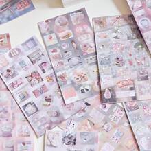 1 pieza "Vainilla Hecho a Mano" Libro de pegatinas de corte de aperitivos vintage - Serie de nariz pequeña Material sin cortar, decoración de diario de curación, regalo de vacaciones