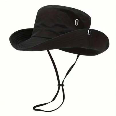 Unisex Hiking Sun Visor Hat, Outdoor Quick-Dry Drawstring Adjustable Bucket Hat