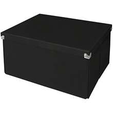 Samsill PNS-02-LS-RD Caja de Almacenamiento y Archivo, 9.75 x 9.75 x 5.75, color(Mega Negro) - Multicolor - Ver 1