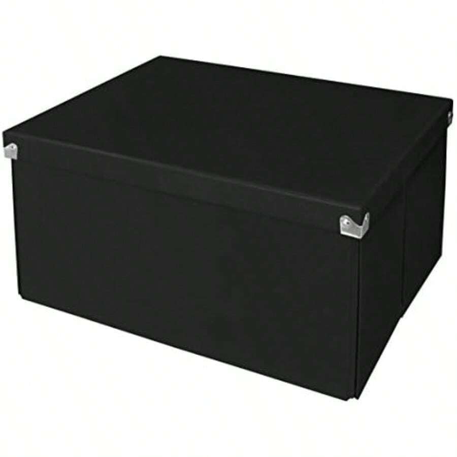 Samsill PNS-02-LS-RD Caja de Almacenamiento y Archivo, 9.75 x 9.75 x 5.75, color(Mega Negro) - Multicolor - Ver 1
